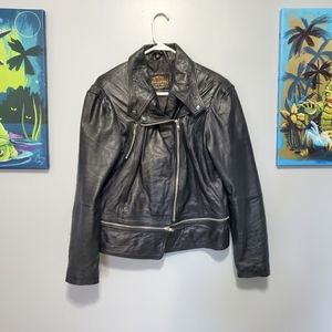 XL Women's Genuine Leather Moto Jacket